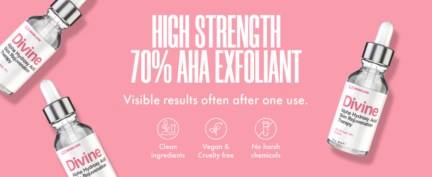 Glycolic Acid Peel Chemical Peel for Face at Home Acne Scars Collagen Boost Wrinkles Fine Lines