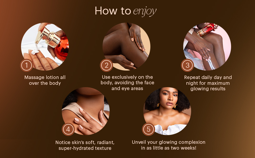 massage lotion body daily day night glow glowing soft skin