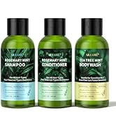 Travel Shampoo Conditioner and Body Wash Gift Set Trio, Travel Size Hair Care & Body Care for Tri...
