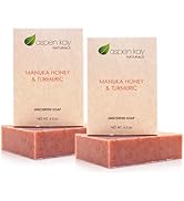 Aspen Kay Naturals Pack of 2 Soap Bars (Manuka Honey & Turmeric)