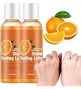 2PCS Orange Peeling Lotion, Body Peeling Lotion, Instant Exfoliation Dead Skin Remover Peeling Ge...