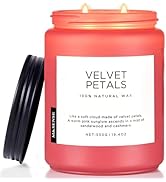 M&SENSE Velvet Petals Large Soy Candles for Home Scented, Organic Natural Soy Wax 19.4oz 110 Hour...