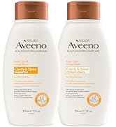 Aveeno Apple Cider Vinegar Shampoo + Conditioner for Balance & High Shine, Daily Clarifying & Soo...