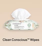 The Honest Company Clean Conscious Multi-Use Wipes | Hypoallergenic + Unscented for Sensitive Ski...