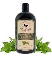 Peppermint, Tea Tree & Rosemary Hair Growth Shampoo - Natural Sulfate-Free Shampoo for Hair Loss ...
