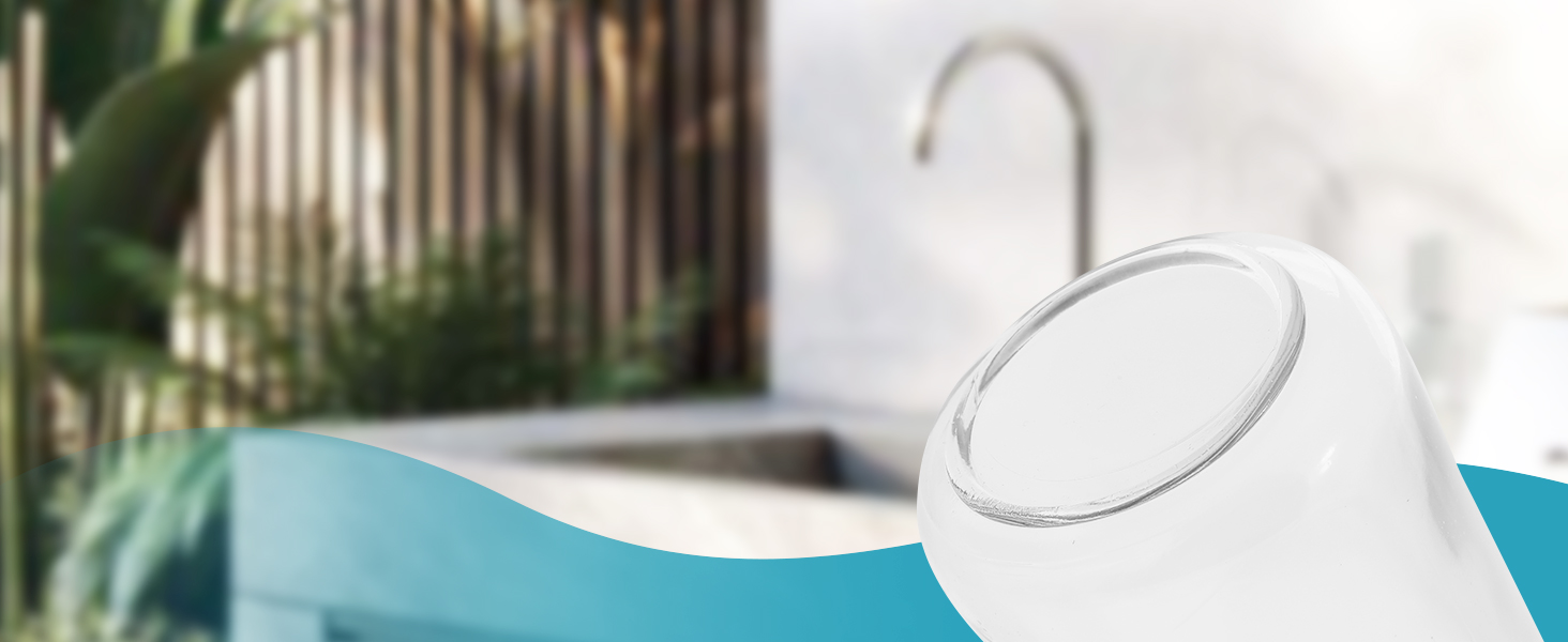 thick glass soap dispenser