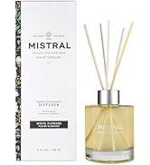 Mistral Heritage Collection Home Fragrance Diffuser, White Flowers, 4 Fl Oz
