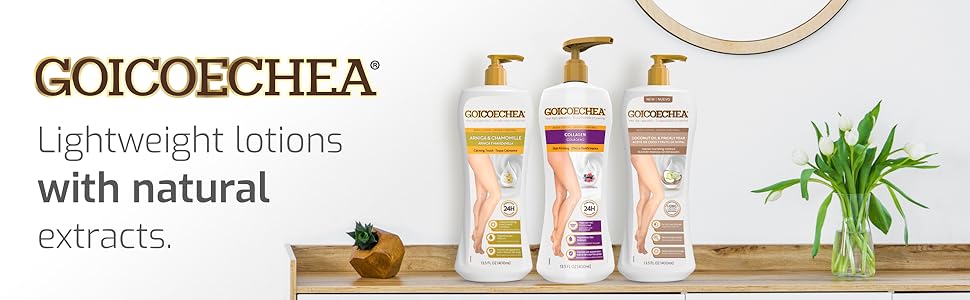 Lightweight lotions with natural extracts.