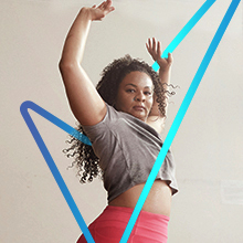 Woman performing activity