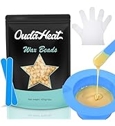 1 lb Hard Wax Beads, All-purpose Wax Beans with Silicone Wax Pot for Sensitive Skin, Brazilian Co...