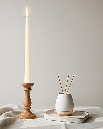 Ivory taper candles