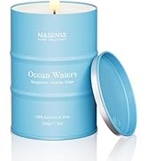 M&SENSE Ocean Waters Scented Candles Natural Non Toxic, Aromatherapy Candle for Stress Relief Med...