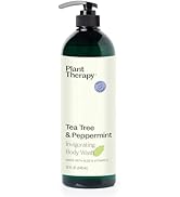 Plant Therapy Tea Tree and Peppermint Essential Oil Natural Body Wash with Pump 32 oz For all Ski...