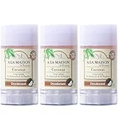 A La Maison Coconut Aluminum Free Deodorant for Women and Men - Natural Deodorant (3 Stick Bulk P...