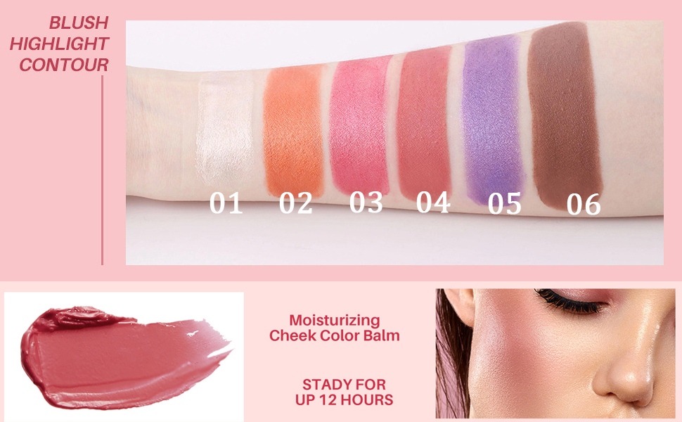 Red Cream Blush Stick for Cheeks