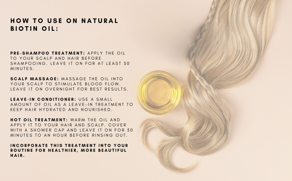 JAMAICAN BLACK CASTOR OIL, BIOTIN OIL, Extra Dark, KEY BENEFITS, HOW TO USE