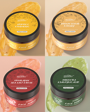 Face Scrub Gift Set Exfoliating Face Wash