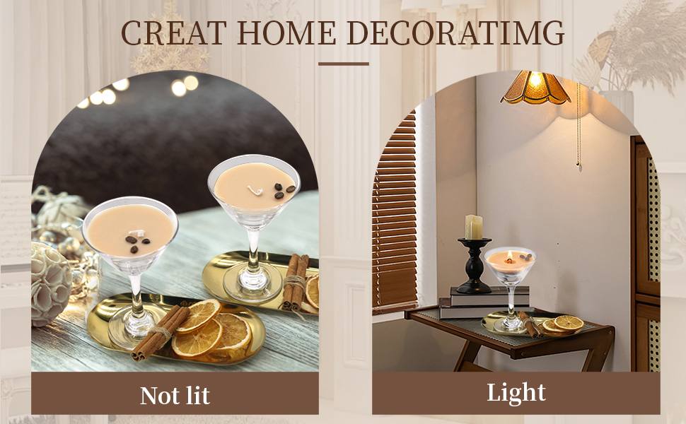  Martini coffee Candles