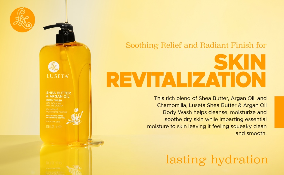 shea butter argan oil body wash