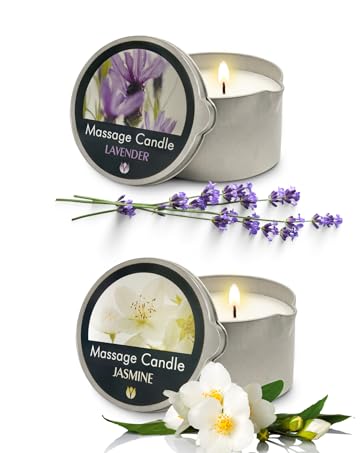 Lavander massage oil candle
