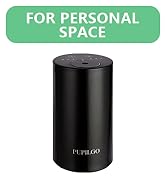 PUPILGO Black Waterless Essential Oil Diffuser Portable Aromatherapy Nebulizer Cordless Mini Scen...