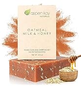 Aspen Kay Naturals Handmade Oatmeal Soap Bar for Face & Body – Made with Organic Raw Honey, Goats...