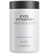 Codeage Eyes Vitamins - AREDS 2 Vitamins Formula Supplement - Astaxanthin, Lutein, Zeaxanthin, Me...