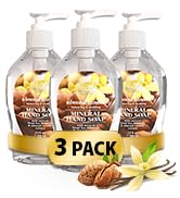 Dead Sea Collection Hand Soap - Large Bottle with Pump – Almond & Vanilla Scented Moisturizing Ha...