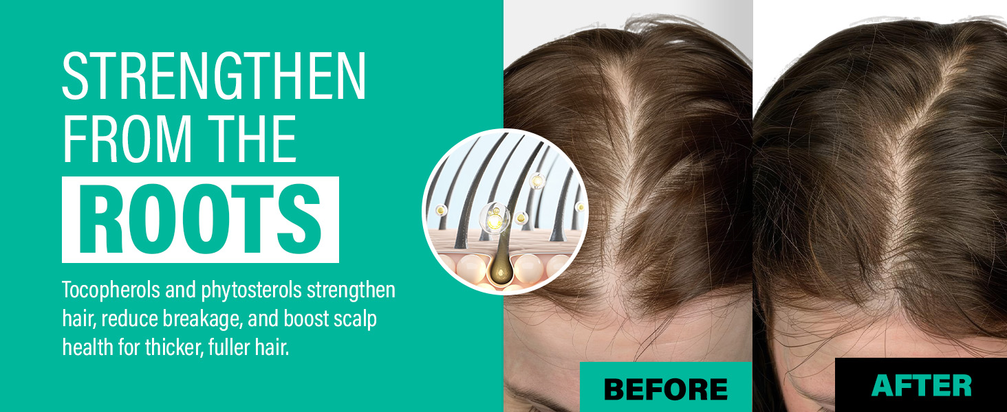 Strengthen your hair from the roots.