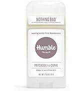 HUMBLE BRANDS Aluminum-Free Deodorant, Vegan and Cruelty- free, Formulated for Sensitive Skin, Pa...