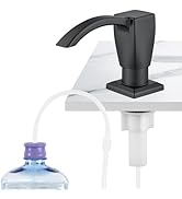 GAGALIFE Kitchen Sink Soap Dispenser Matte Black, Built in soap Dispenser for Kitchen Sink with 4...