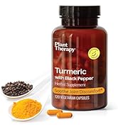 Plant Therapy Turmeric Black Pepper Supplement Capsules Manufactured in USA 4 Month Supply Suppor...