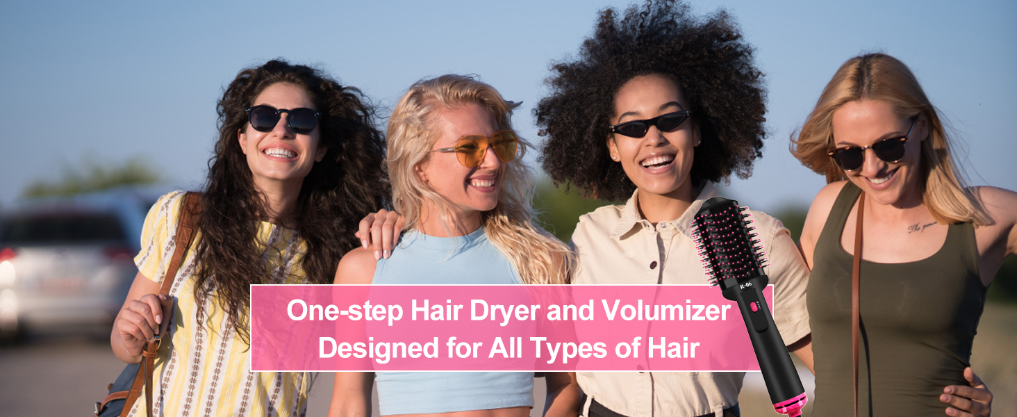 Hair dryer brush