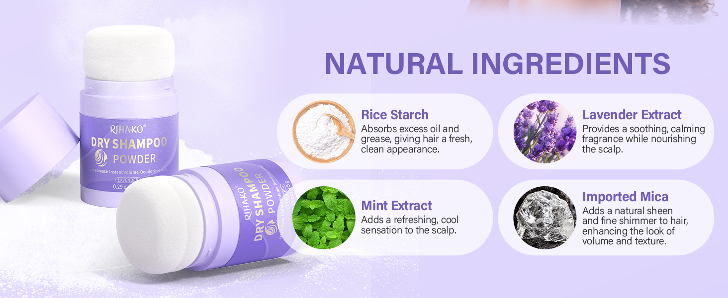 Dry Shampoo Powder for Women & Men