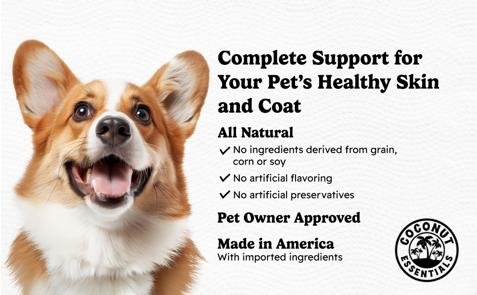 Complete support for your pets healthy skin and coat
