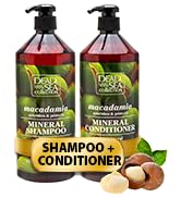 Dead Sea Collection Shampoo and Conditioner Set with Natural Mineral and Macadamia Oil - Hair Car...