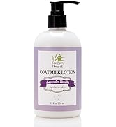 Southern Natural Goat Milk Lotion (12 oz) - Face and Body Moisturizer For Dry Skin - Moisturizing...