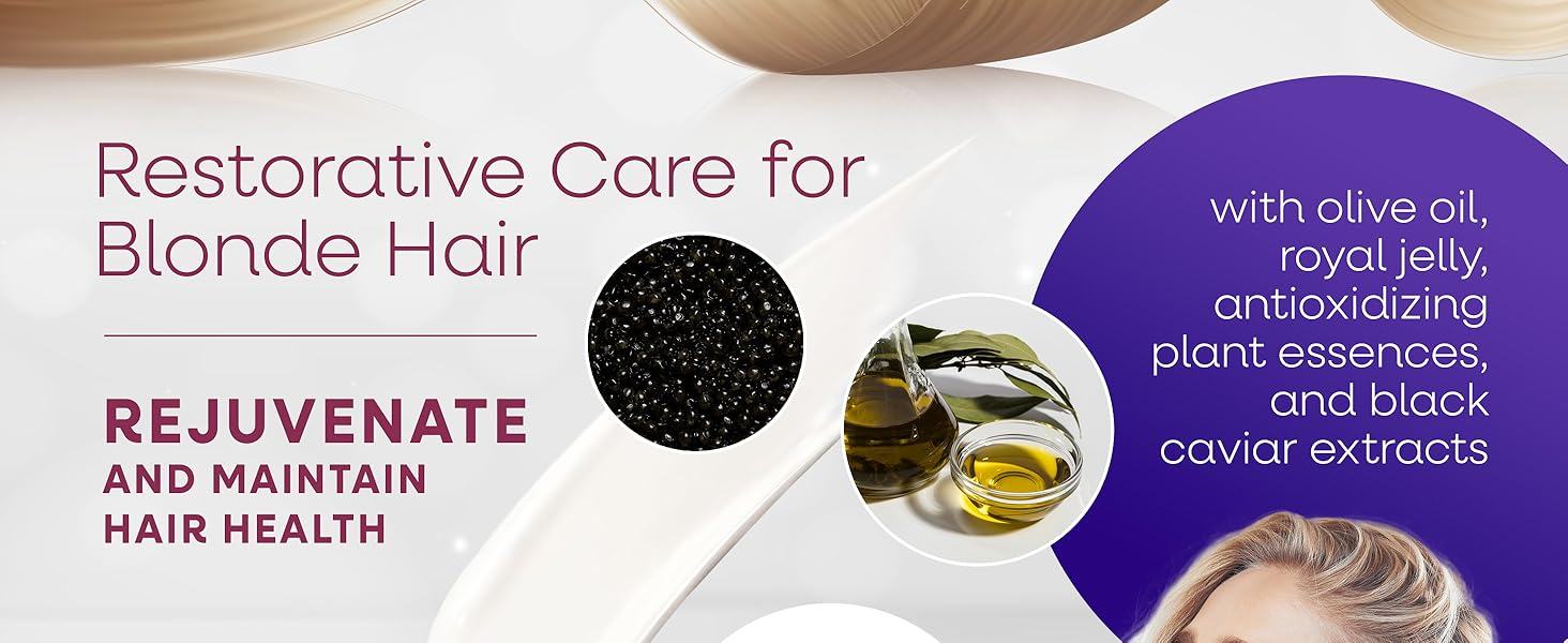 Black Caviar Professional Blonde Color Protection Mask Restorative Treatment Care System