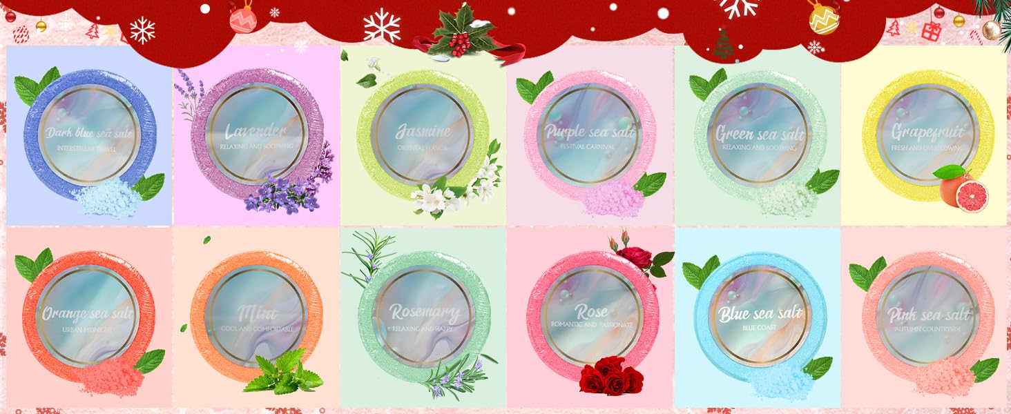 Christmas Countdown Calendar with Shower Steamers