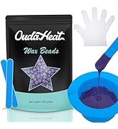 2 lb Hard Wax Beads, All-purpose Wax Beans with Silicone Wax Pot for Sensitive Skin, Brazilian Co...