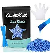 Wax Beads, 0.6lb Wax Beans for Hair Removal Sensitive Skin, Brazilian Coarse Waxing for Face, Bik...