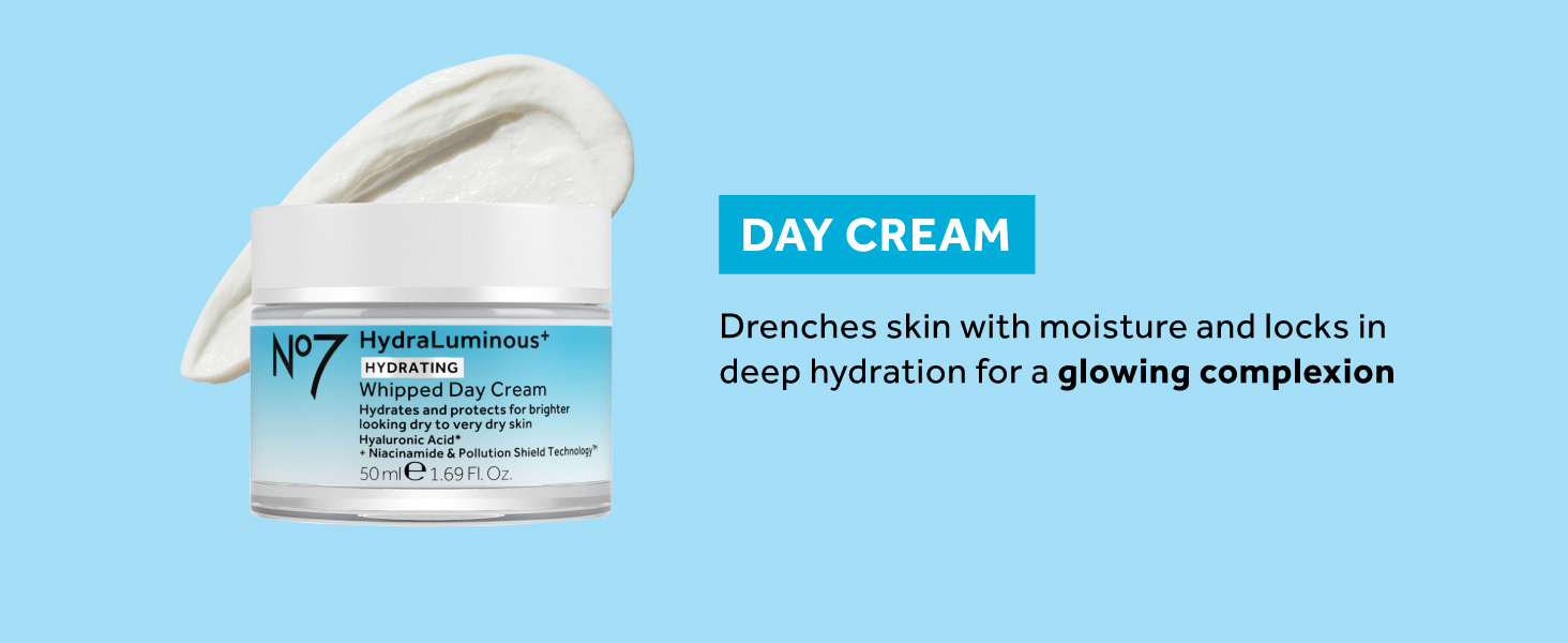 no7 hydraluminous skincare day cream