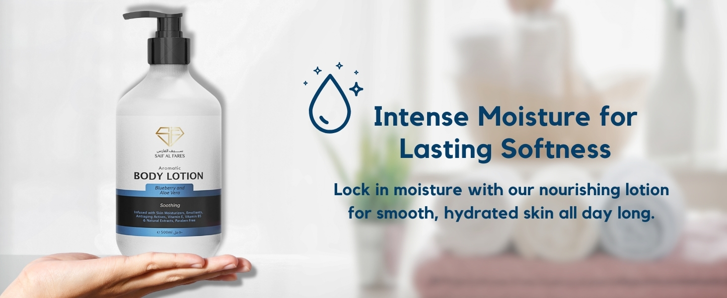 Blueberry and Aloe Vera face moisturizer body lotion for dry skin natural lotion