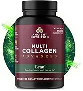 Ancient Nutrition Advanced Collagen Protein Capsules Lean with Probiotics and Vitamin C, Hydrolyz...