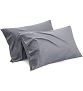 Bedsure Pillow Cases Queen Size Set of 2, Rayon Derived from Bamboo Cooling Pillowcases for Hot S...