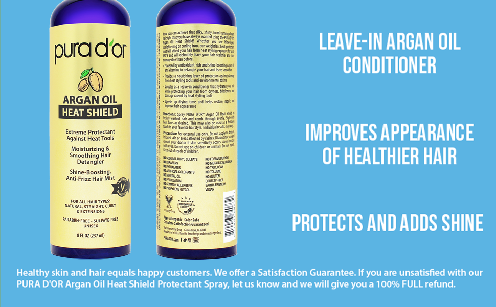 leave in argan oil conditioner healthy hair protects adds shine