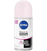 NIVEA B&W Invisible Clear Anti-Perspirant Roll-On 50ml Deodorant for Women | Black & White | Natu...