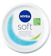 NIVEA Soft Moisturising Cream 200ml | Face and Body Lotion | Softening and Hydrating Formula | Sk...
