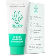Hume Supernatural Invisible Whole Body Deodorant Balm - Full Body Protection - Aluminum Free, No ...