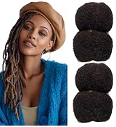 Tight Afro Kinky Human Hair for Dreadlocks,Ideal for Making Locs,Repair Extensions,Twist or Braid...